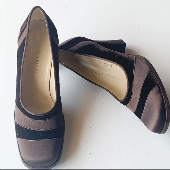 BOTTEGA VENETA Brown satin pump Size 9 - Picture 2 of 9
